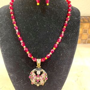 Turkish brass necklace set